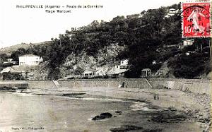 Philippeville - Route de la Corniche - Plage Marquet -1909jpg